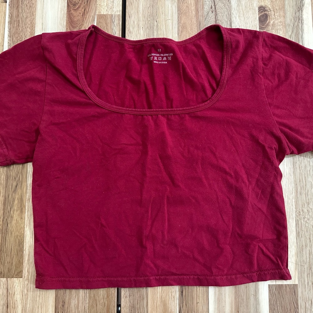Women's Red Crop Top